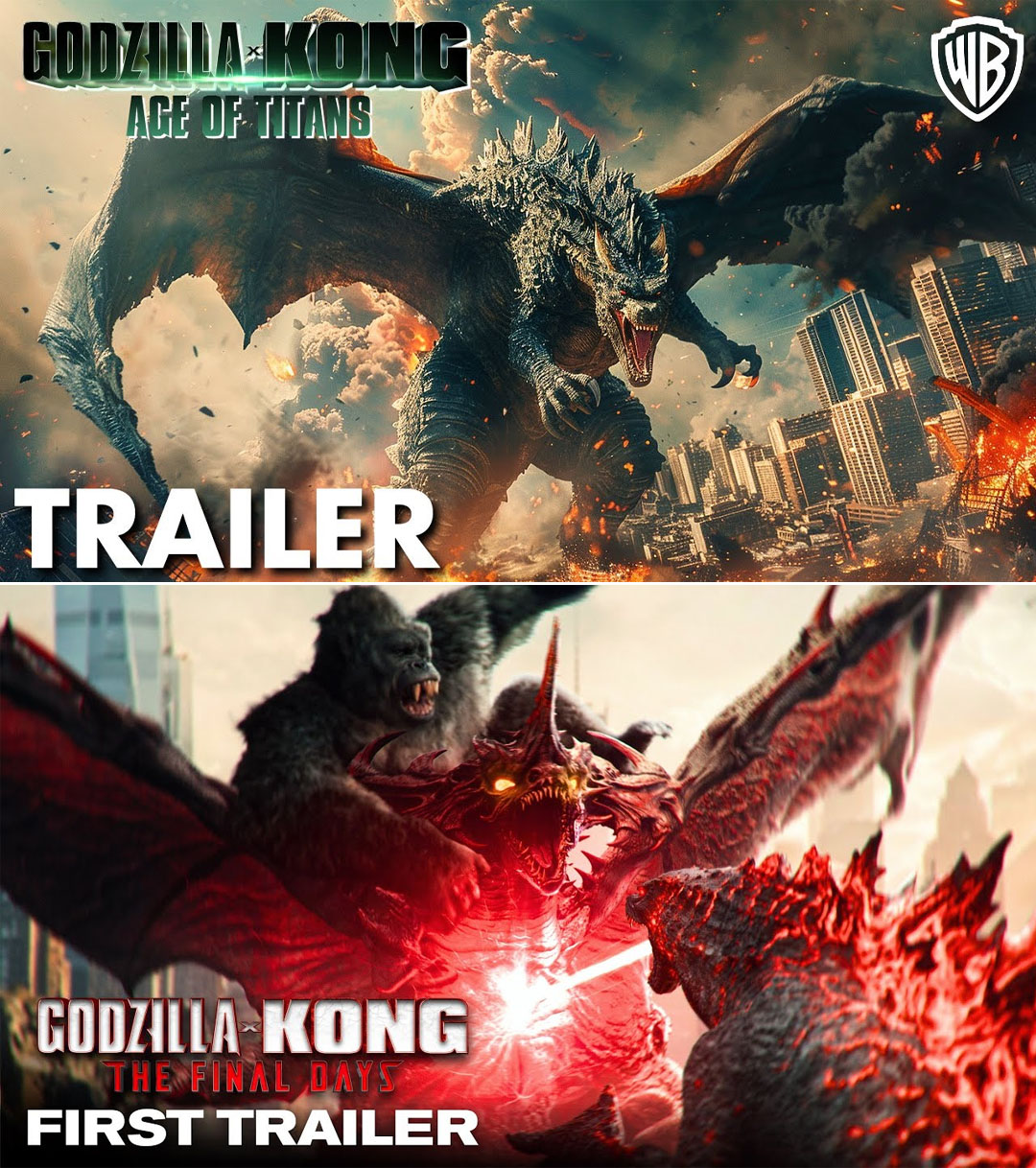 Godzilla x Kong 3 Age of Titans (2025) First Trailer